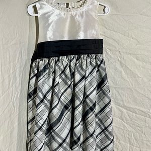 Black and white child/toddler formal dress